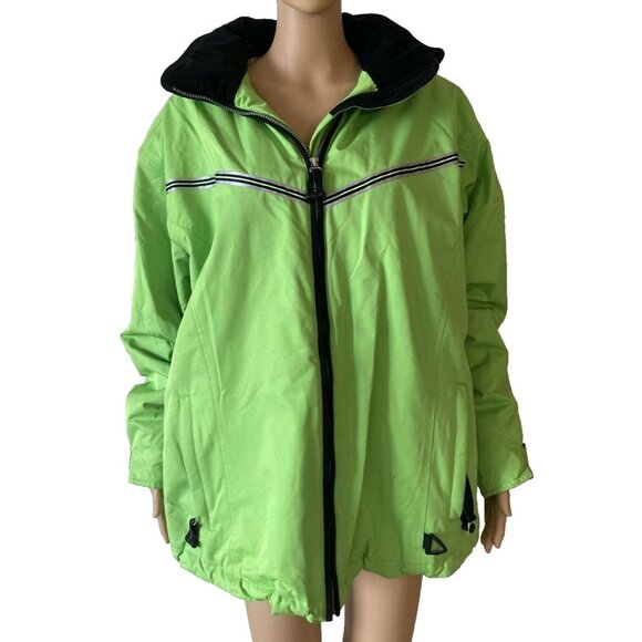 Obermeyer Snow Ski Jacket Women's Size 14 Green Winter Sport Snowboarding Nice! - Picture 1 of 9